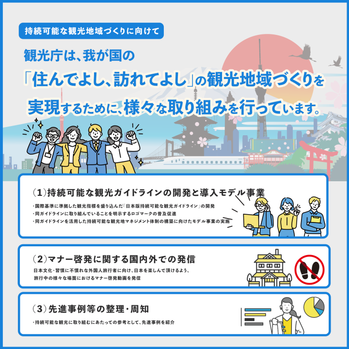  観光庁 持続可能な観光地域づくりに向けての情報発信