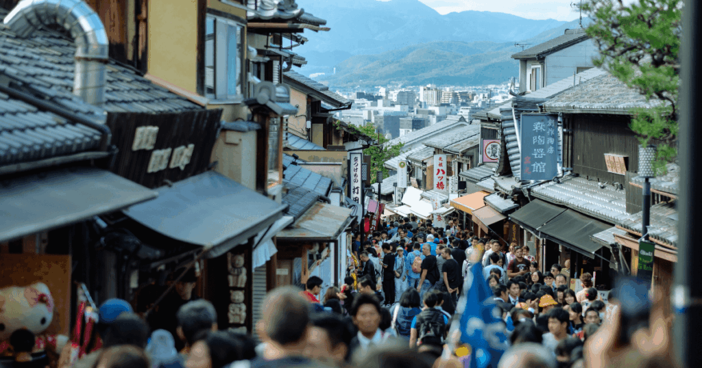 京都の人混み
