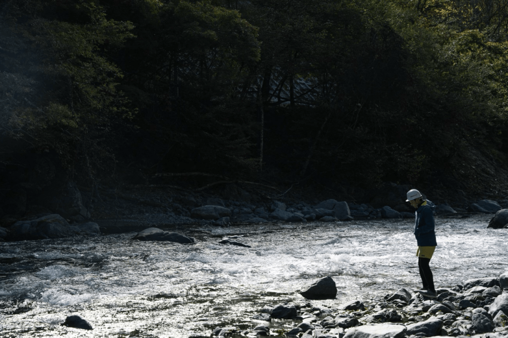 井川蒸溜所近くの大井川上流