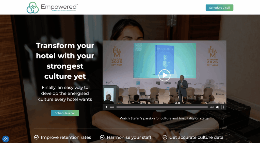 Empowered Program公式サイトのトップページ