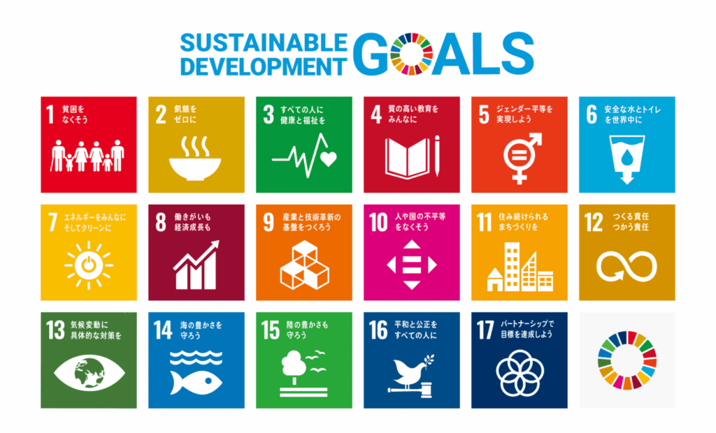国連の持続可能な開発目標（SDGs）17項目