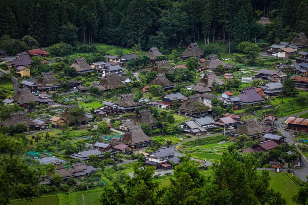 京都府南丹市美山町にあるかやぶきの里