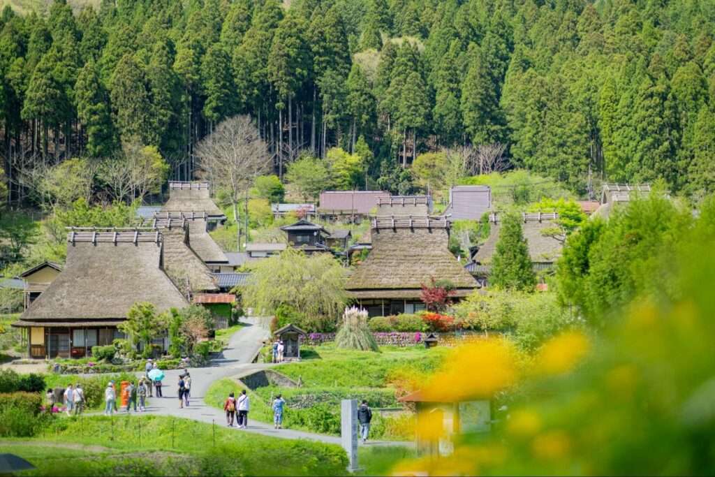 京都府南丹市美山町にあるかやぶきの里